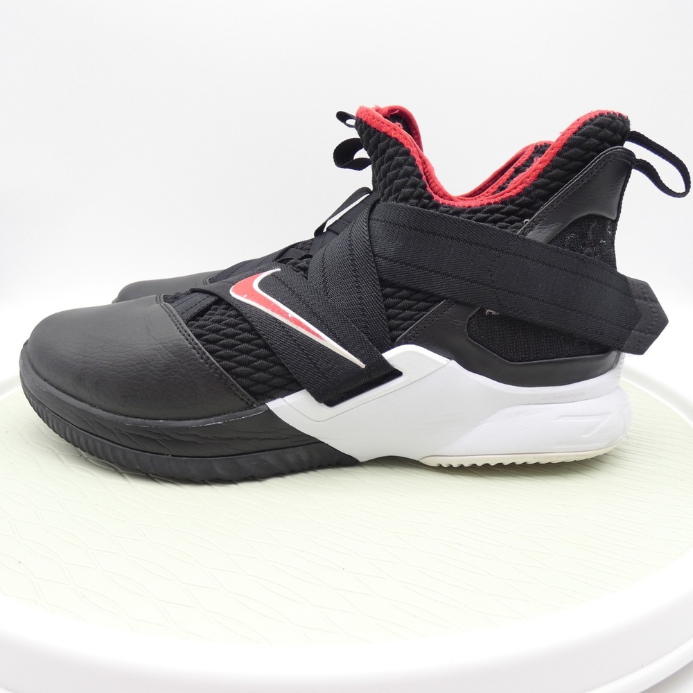 Nike Lebron Soldier 12 Bred AO2609-001 Men's 13 Basketball Shoes Black Sneakers